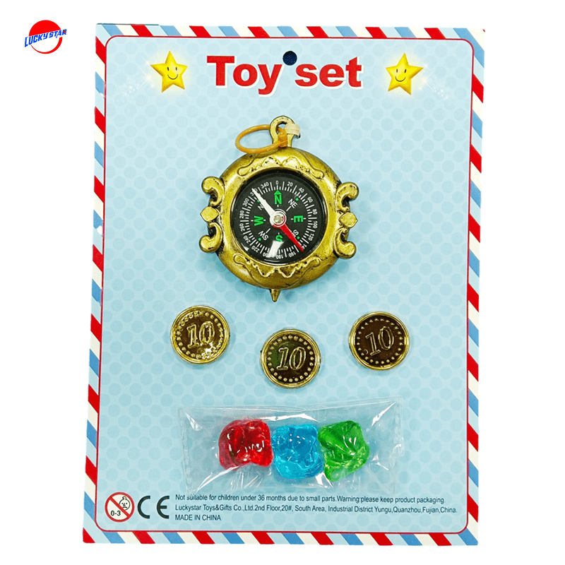Compass with Gem and coin set