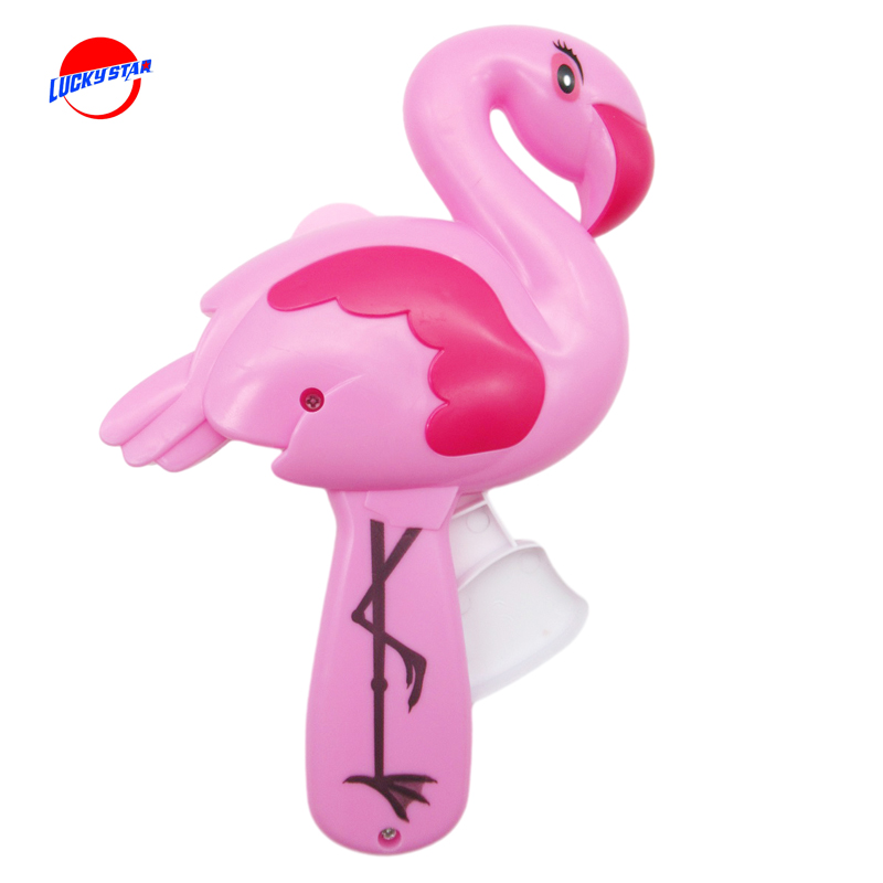 flamingo hand pressed fan