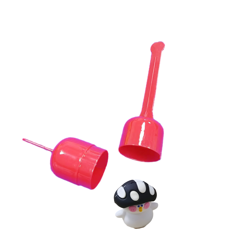 popsicle stick with 3D PVC figurines