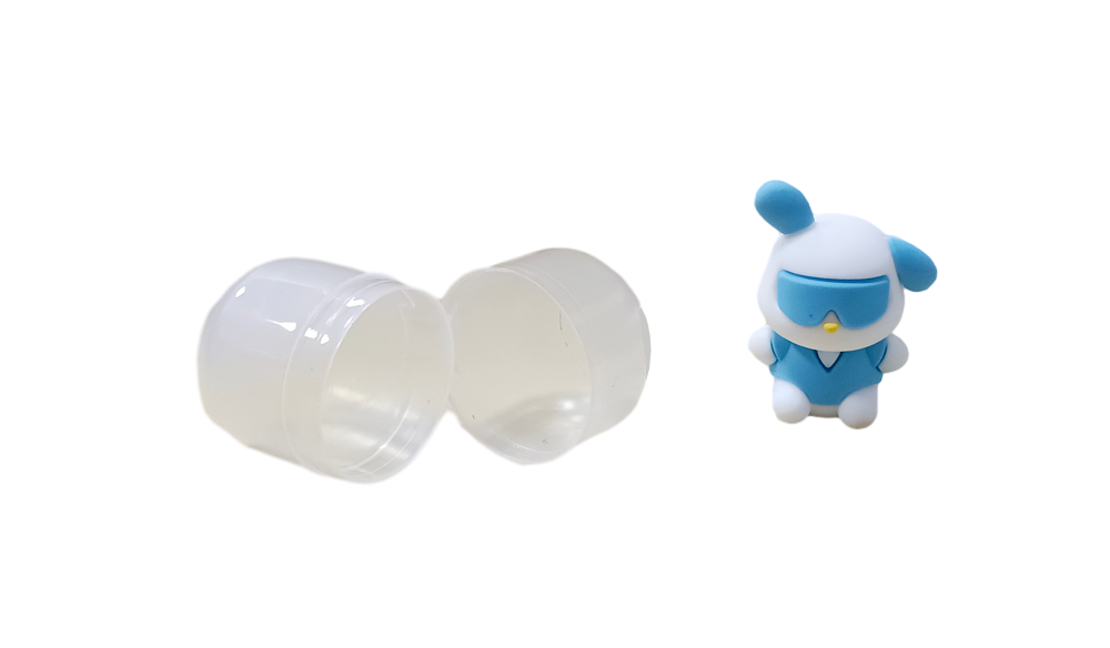 mini transparent egg with 3D PVC…