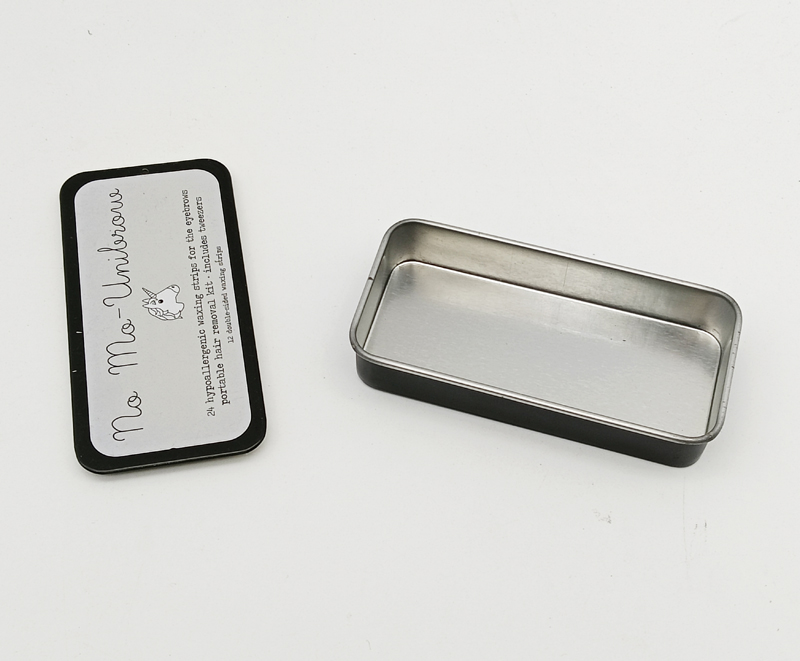 tinbox with slidable lid