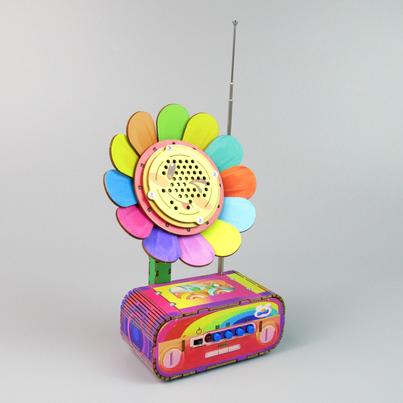 DIY Radio (Colorful flower)