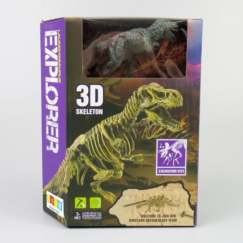 Simulated T-Rex + Archaeological Skeleton Digging kit