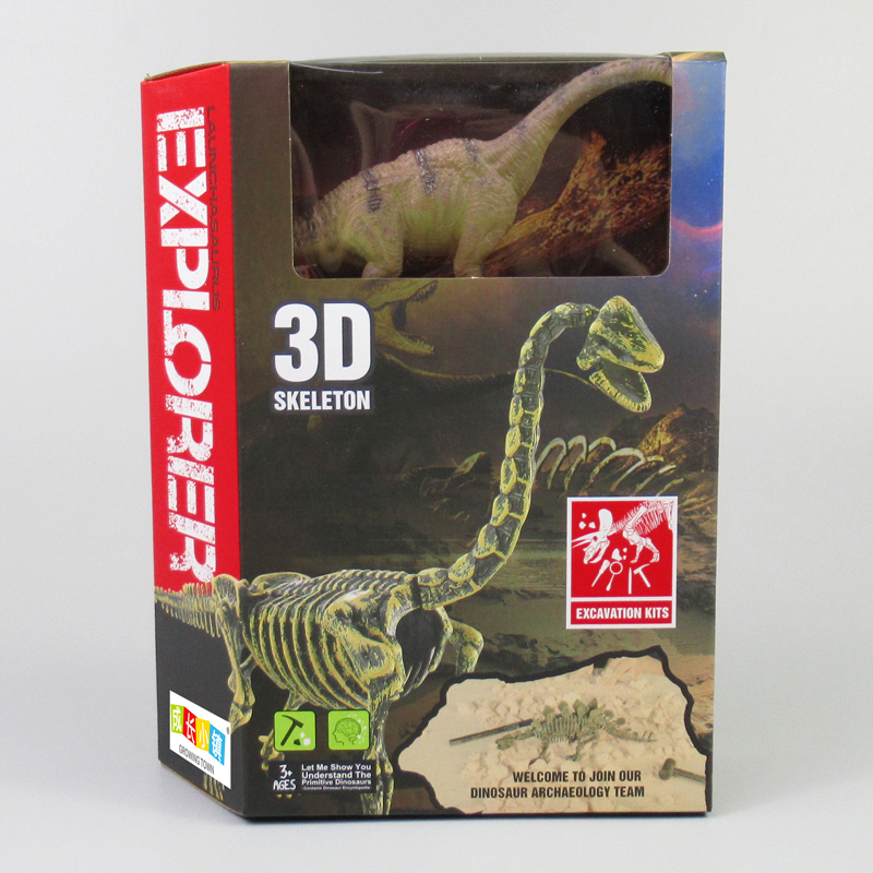 Simulated Brachiosaurus + Archaeological Skeleton Digging kit